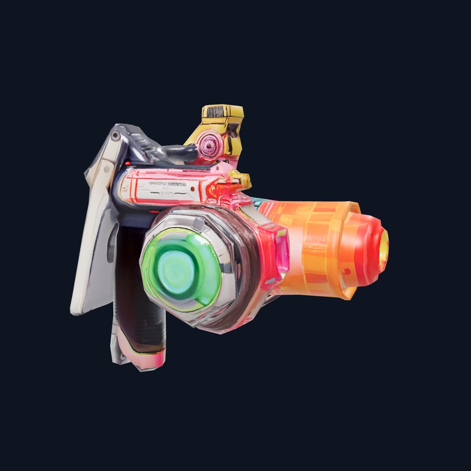 Neon Blaster model pack